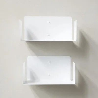 Shelves - Small white shelf 30 x 15 cm – Set of 2 - TEEBOOKS