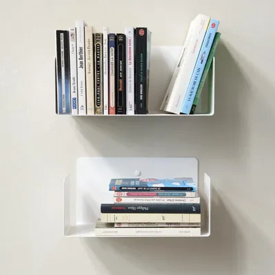 Shelves - Small white shelf 30 x 15 cm – Set of 2 - TEEBOOKS