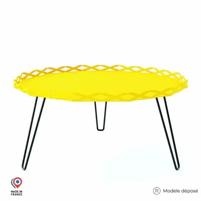 Lawn tables - AURA STEEL COFFEE TABLE - DECO-GEM