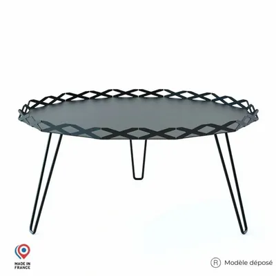 Lawn tables - AURA STEEL COFFEE TABLE - DECO-GEM