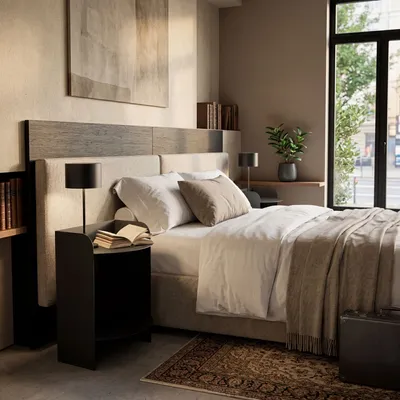 Night tables - BEDSIDE TABLE - LUNA NIGHTSTAND - DECO-GEM
