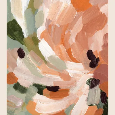 Affiches - Soft Rustic Florals No1 Affiche - DESENIO AB