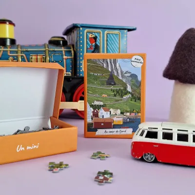 Cadeaux - Pack 3 mini puzzles Echappée en Norvège - PIÈCE RAPPORTÉE