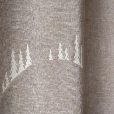 Curtains and window coverings - Beige fir mountain curtain - VAGABONDE INTERNATIONAL