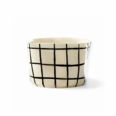 Mugs - Cozy Grid Mug - LALI DESIGN STUDIO
