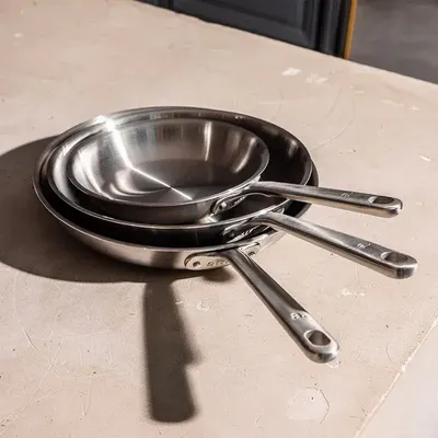 Ustensiles de cuisine - Pack Brigade - Notre set de 3 poêles en inox - ATMA KITCHENWARE