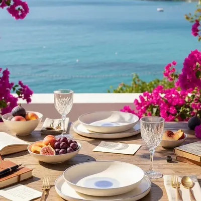 Assiettes au quotidien - Assiette à soupe Celeste Mare - LALI DESIGN STUDIO