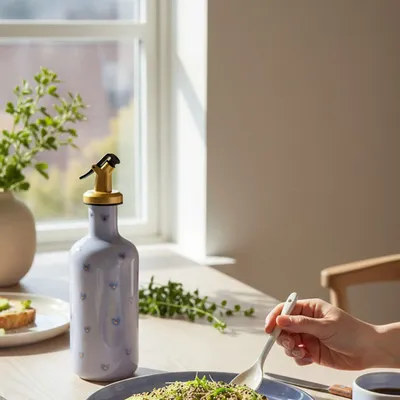 Kitchen utensils - Aqua Olive Oil Bottle - LALI DESIGN STUDIO