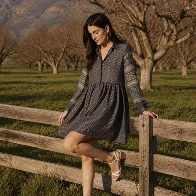 Prêt-à-porter - Robe chemise courte - I WAS A SARI