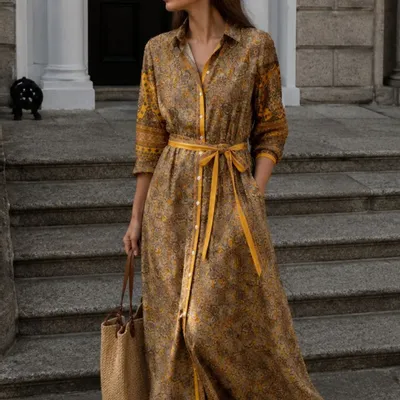 Prêt-à-porter - Robe chemise longue - I WAS A SARI