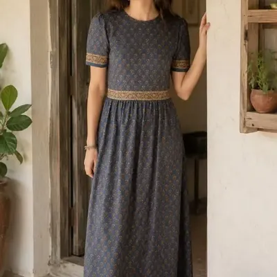 Prêt-à-porter - Robe longue à manches courtes - I WAS A SARI