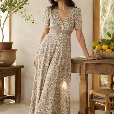 Prêt-à-porter - Robe maxi romantique - I WAS A SARI