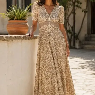Prêt-à-porter - Robe maxi romantique - I WAS A SARI