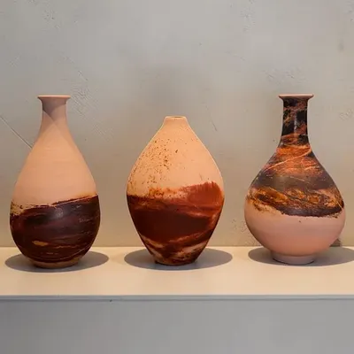 Pottery - Saggar-Fired Arita Porcelain Vase — Shuhari Collection - JOHN MAC CERAMICS