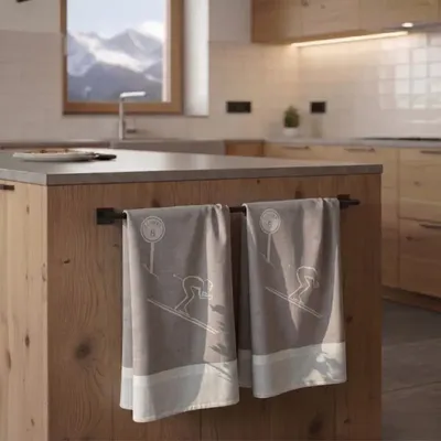 Torchons textile - Torchon montagne schuss chocolat - VAGABONDE INTERNATIONAL