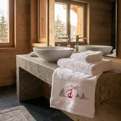 Other bath linens - Mountain gondola lift guest towel - VAGABONDE INTERNATIONAL