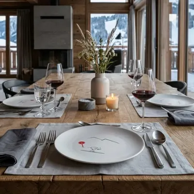 Assiettes au quotidien - Assiette montagne schuss - VAGABONDE INTERNATIONAL