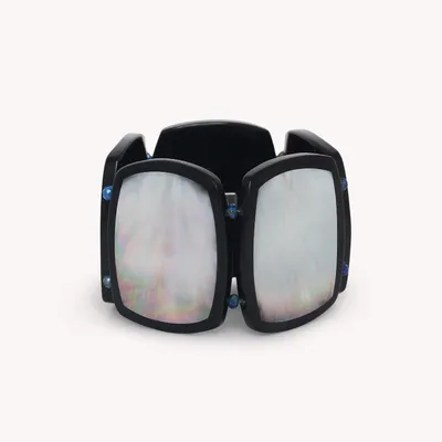 Jewelry - Black lip stretch bracelet - Calypso - NATURE BIJOUX