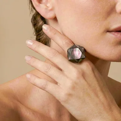 Jewelry - Black lip ring T58 - Vendome - NATURE BIJOUX