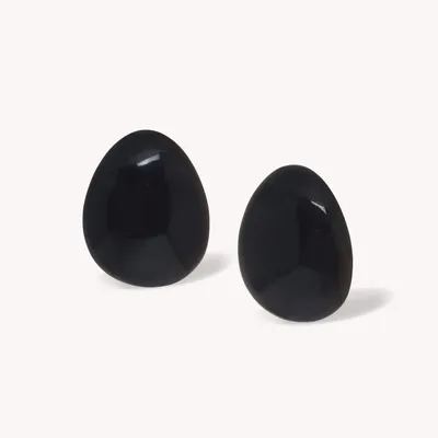 Jewelry - Simple black clip earrings - Rivoli - NATURE BIJOUX