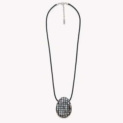 Jewelry - Long necklace with black lip pendant - Rivoli - NATURE BIJOUX