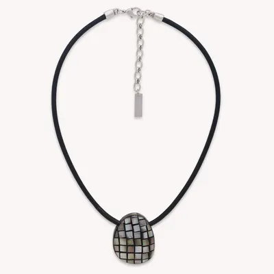 Jewelry - Short necklace with black lip pendant - Rivoli - NATURE BIJOUX