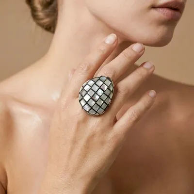 Jewelry - Adjustable black lip ring - Rivoli - NATURE BIJOUX