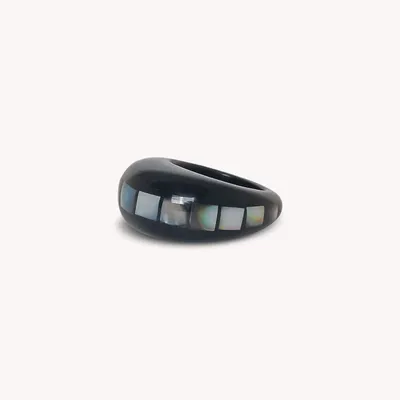 Jewelry - Black lip ring T58 - Rivoli - NATURE BIJOUX