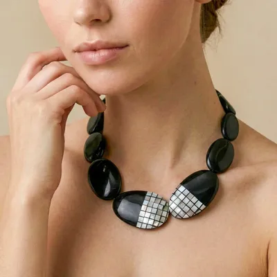 Jewelry - Pebbles plastron necklace - Rivoli - NATURE BIJOUX