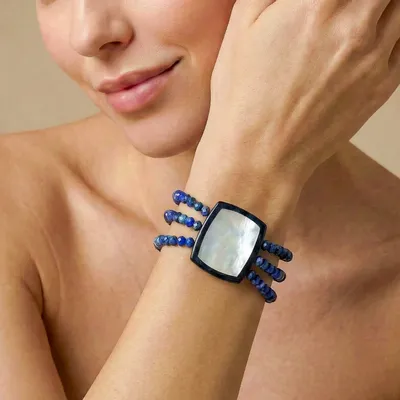 Jewelry - 3 rows stretch bracelet - Calypso - NATURE BIJOUX