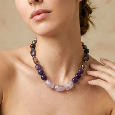 Jewelry - Plastron necklace - Belle De Nuit - NATURE BIJOUX