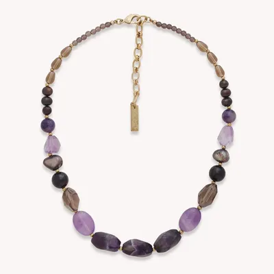 Jewelry - Multi materials short necklace - Belle De Nuit - NATURE BIJOUX