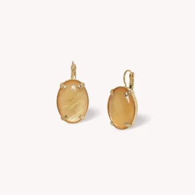 Jewelry - Simple oval french hook earrings - Kinshasa - NATURE BIJOUX