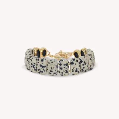 Jewelry - Adjustable dalmatian jasper bracelet - Kinshasa - NATURE BIJOUX