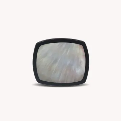 Jewelry - White MOP rectangular brooch - Calypso - NATURE BIJOUX
