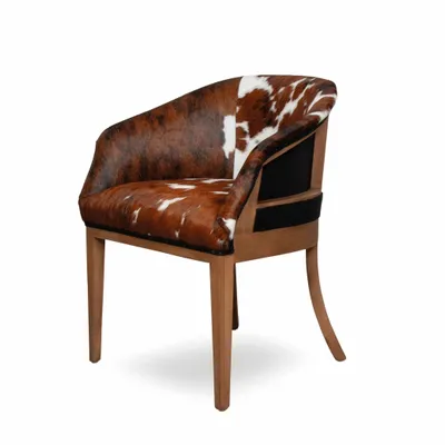 Sièges pour collectivités - Girona Essence Cow leather | Chaise en cuir - CREARTE COLLECTIONS