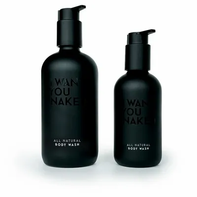 Soaps - Body Wash "FOR HEROES" in black and white bottles - I WANT YOU NAKED