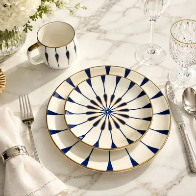 Formal plates - Handmade Ceramic Dinner Plate - DASTHAA