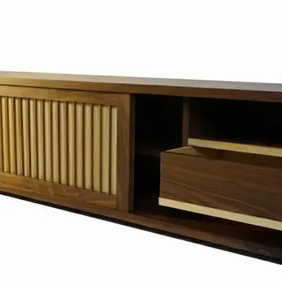 Sideboards - "Graham" Low Sideboard - LES ATELIERS VAU FONTAINE