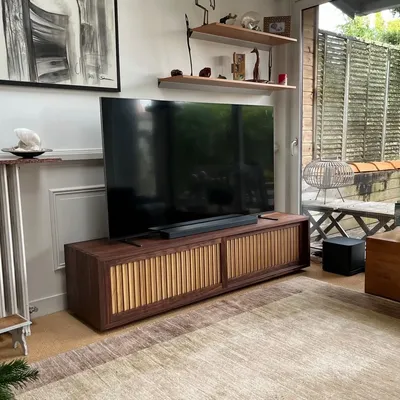 Sideboards - "Graham" Low Sideboard - LES ATELIERS VAU FONTAINE