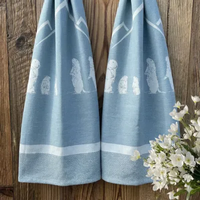 Torchons textile - Torchon montagne marmotte - VAGABONDE INTERNATIONAL