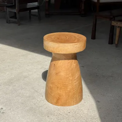 Coffee tables - Stool, side table, end table in solid mango wood totem nat - OFFICE OBJETS