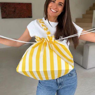 Sacs et cabas - SAC NICE LINEA JAUNE  - L 💛  (58x24x35cm) - MOONPACK