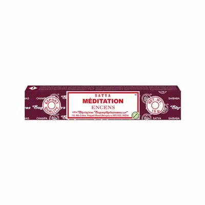Parfums d'intérieur - Encens SATYA Meditation 15g - Boîte de 12 paquets - ARABESK