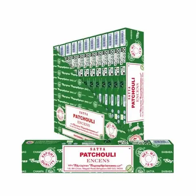 Home fragrances - Encens SATYA Patchouli 15g - Boîte de 12 paquets - ARABESK
