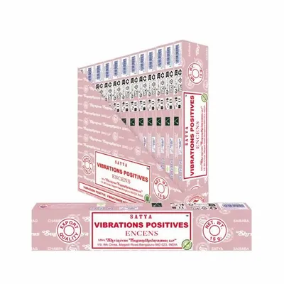 Parfums d'intérieur - Encens SATYA Positive Vibe 15g - Boîte de 12 paquets - ARABESK