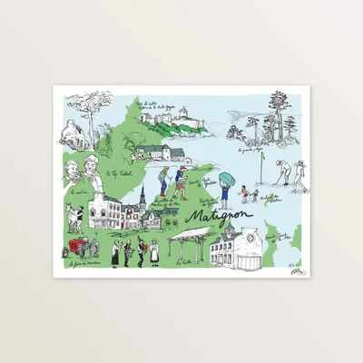 Affiches - Matignon et ses alentours - Affiche 40 x 30 cm - TABLE À CARTES