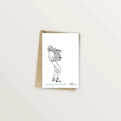 Card shop - Postcard — For the love of books - TABLE À CARTES
