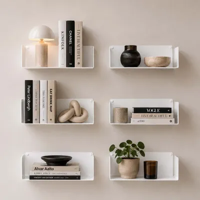 Objets de décoration - Étagère pour livre 45 x 15 cm - Lot de 2 - TEEBOOKS
