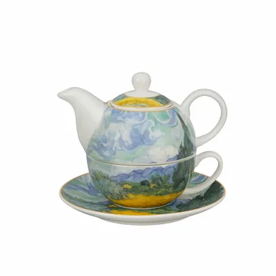 Tea and coffee accessories - tea for one Van Gogh wheat field - KARENA INTERNATIONAL